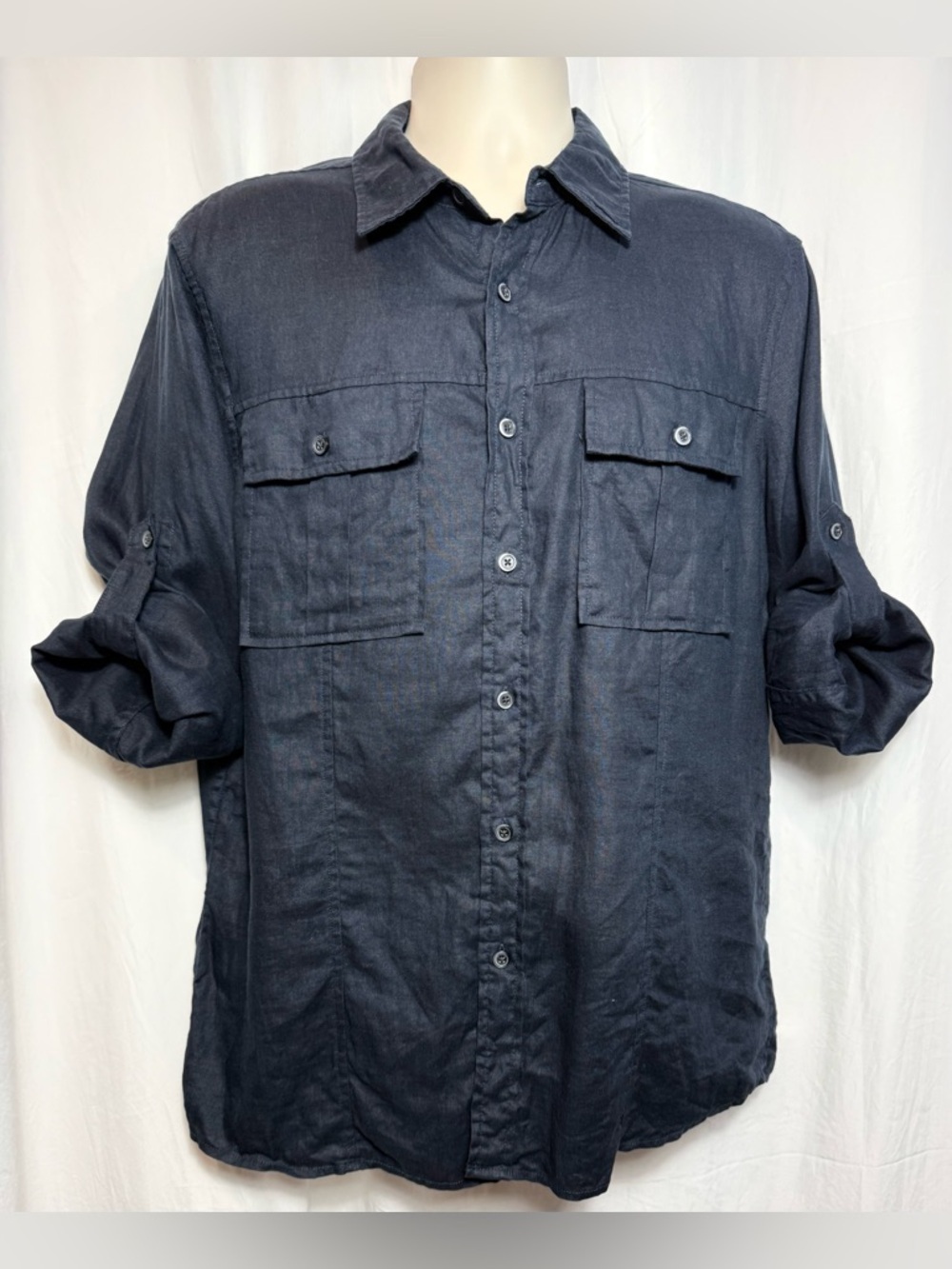 MICHAEL KORS Linen Button-Down Shirt